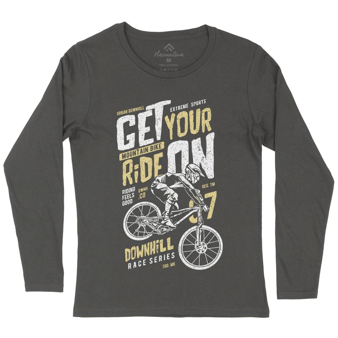 Get Your Ride Womens Long Sleeve T-Shirt Bikes A673