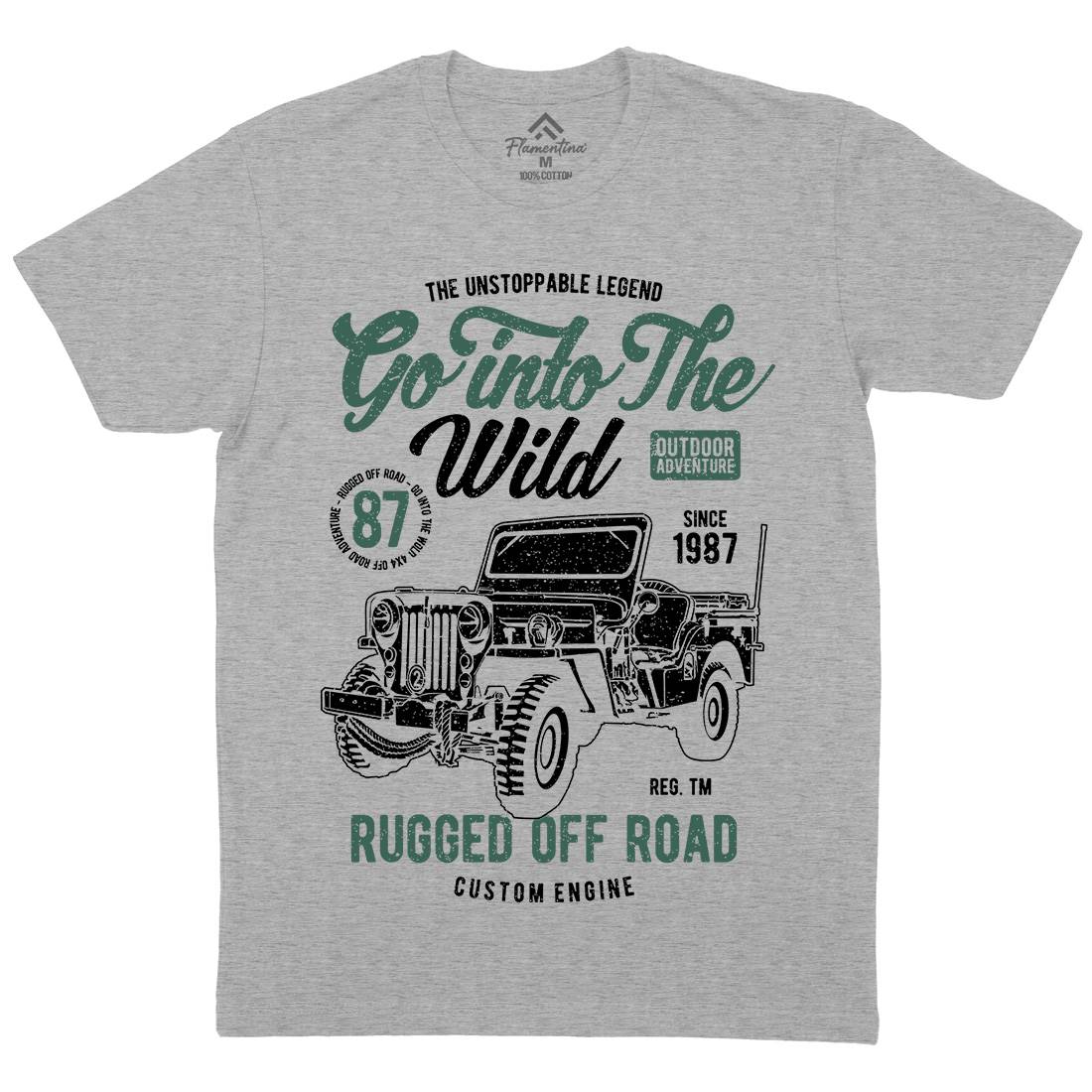 Go Into The Wild Mens Crew Neck T-Shirt Vehicles A674