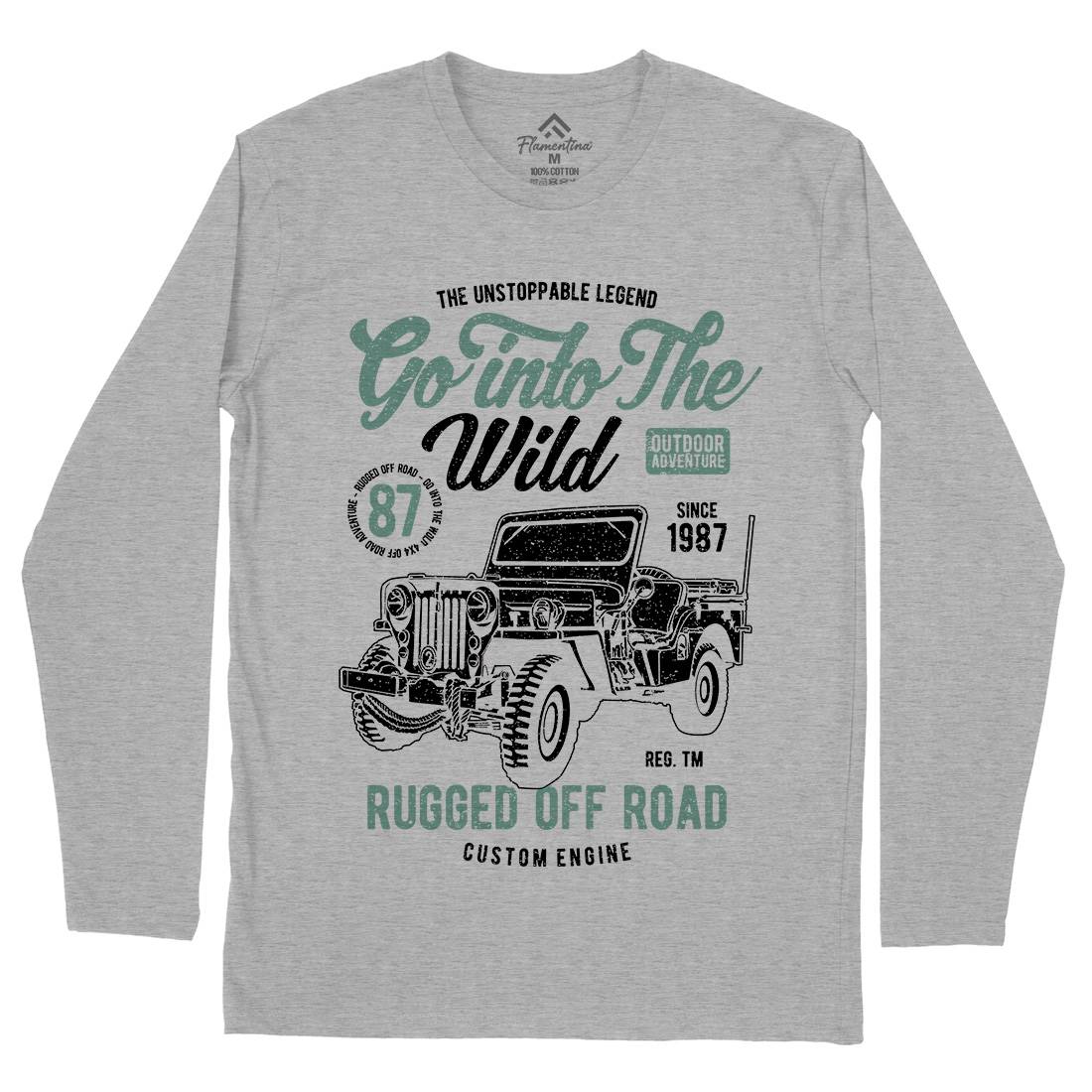 Go Into The Wild Mens Long Sleeve T-Shirt Vehicles A674