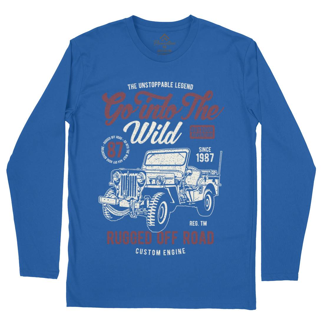 Go Into The Wild Mens Long Sleeve T-Shirt Vehicles A674