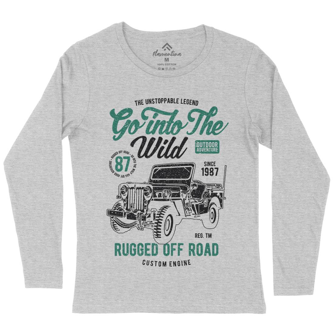 Go Into The Wild Womens Long Sleeve T-Shirt Vehicles A674