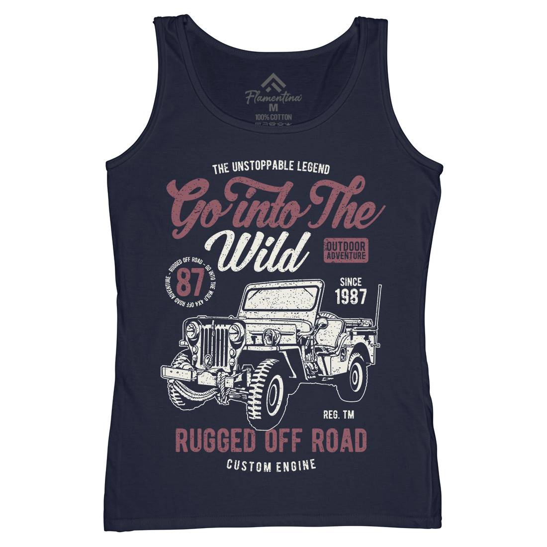 Go Into The Wild Womens Organic Tank Top Vest Vehicles A674