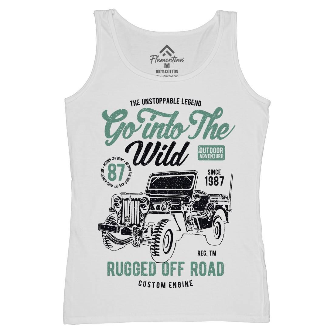 Go Into The Wild Womens Organic Tank Top Vest Vehicles A674