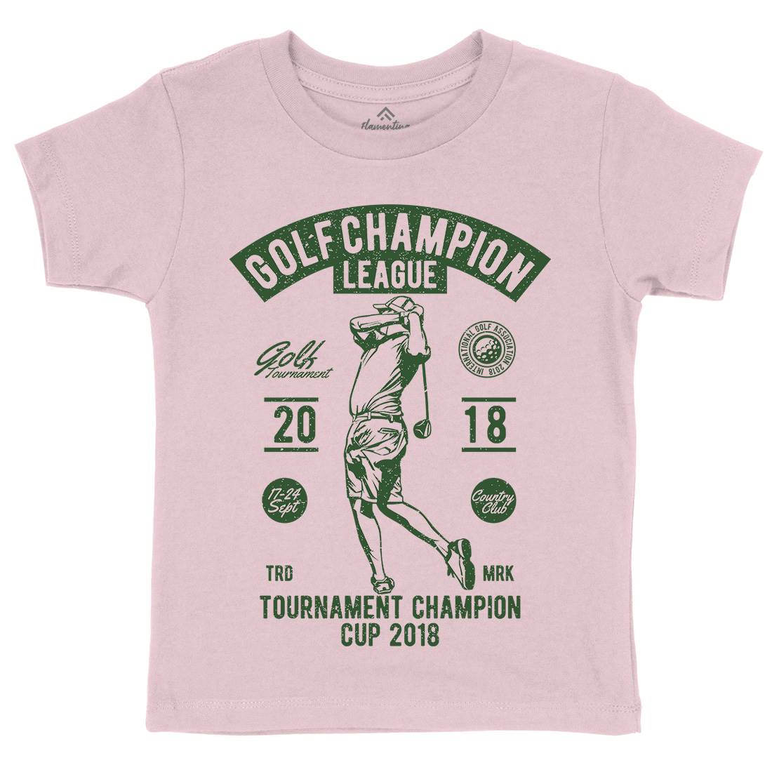 Golf Champion Kids Crew Neck T-Shirt Sport A676