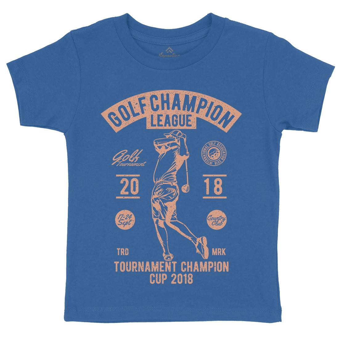 Golf Champion Kids Crew Neck T-Shirt Sport A676