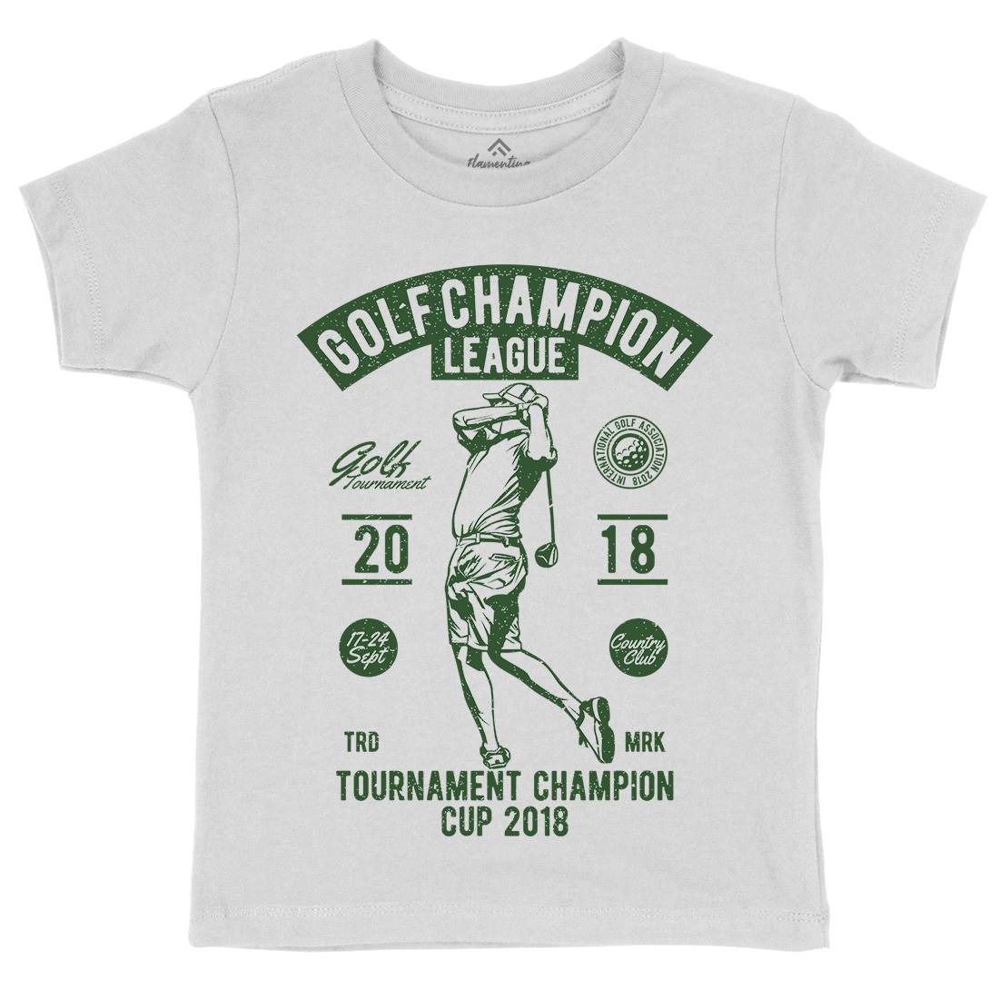 Golf Champion Kids Organic Crew Neck T-Shirt Sport A676