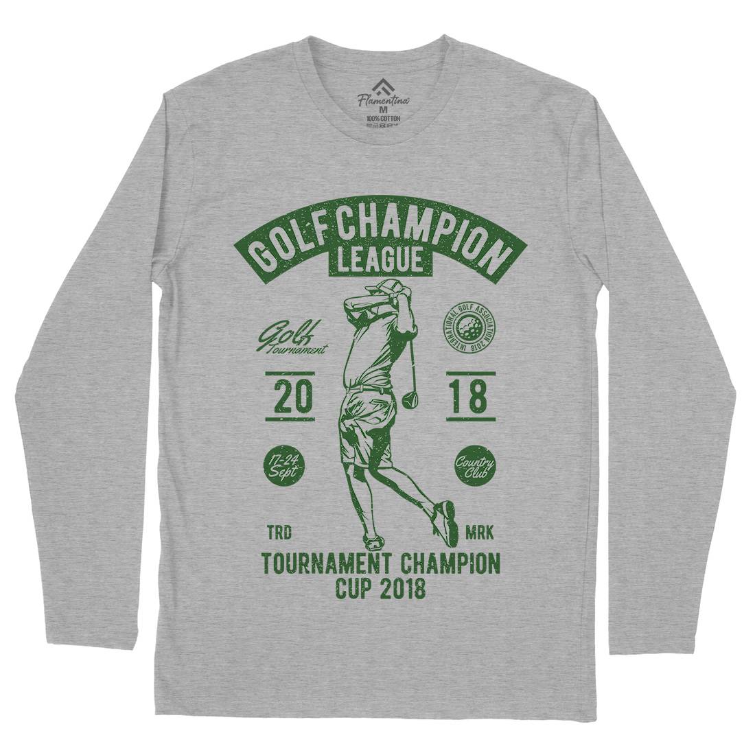 Golf Champion Mens Long Sleeve T-Shirt Sport A676