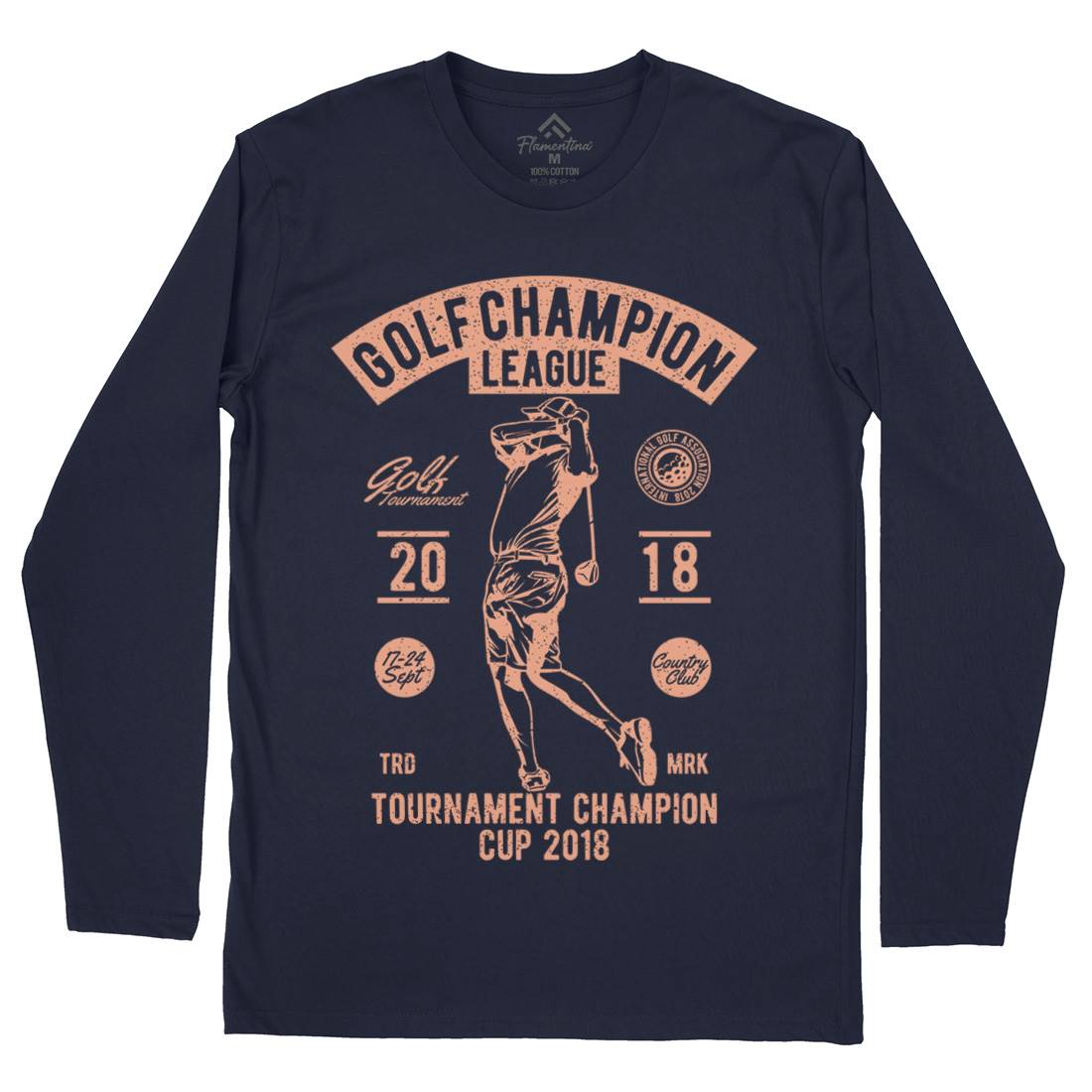 Golf Champion Mens Long Sleeve T-Shirt Sport A676