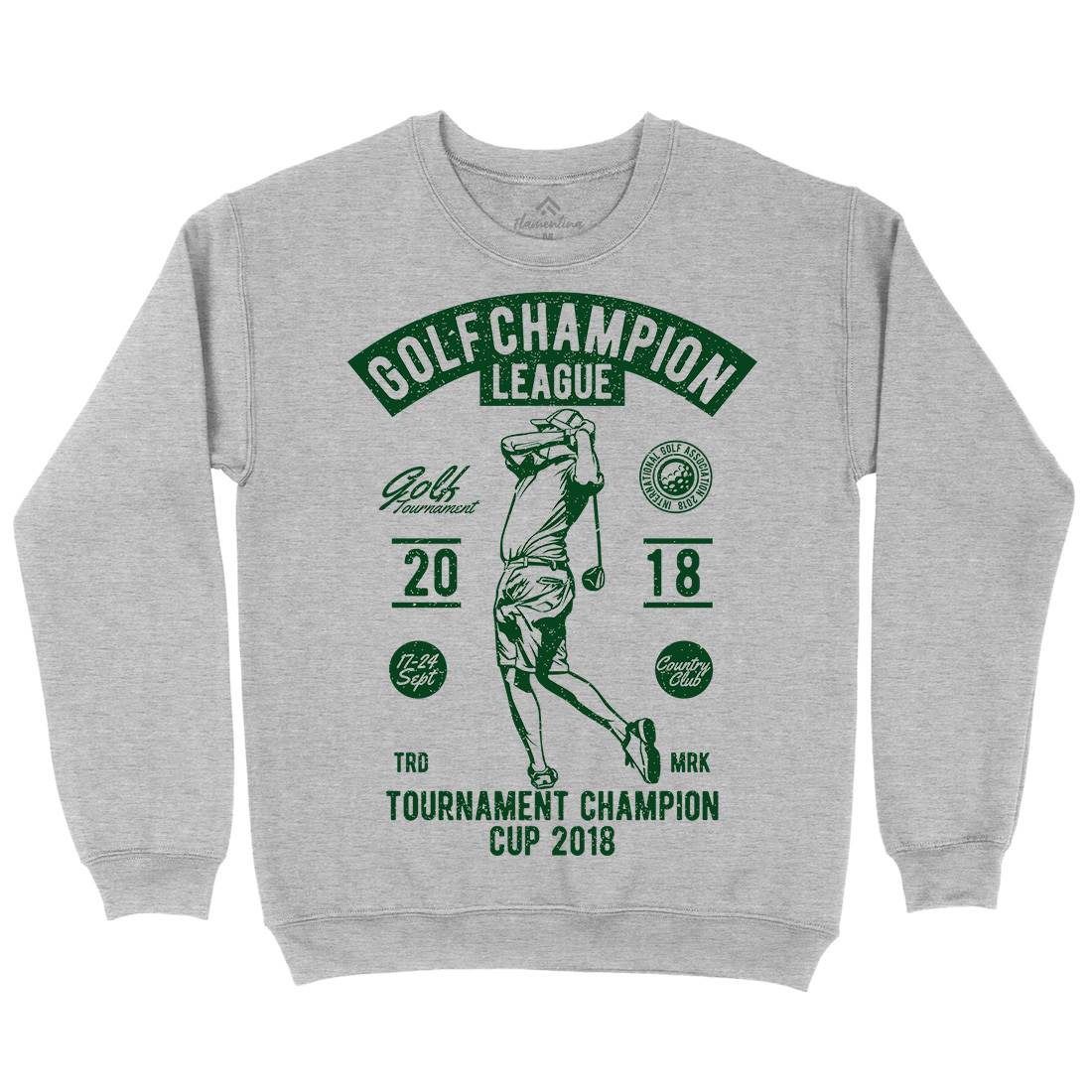 Golf Champion Mens Crew Neck Sweatshirt Sport A676