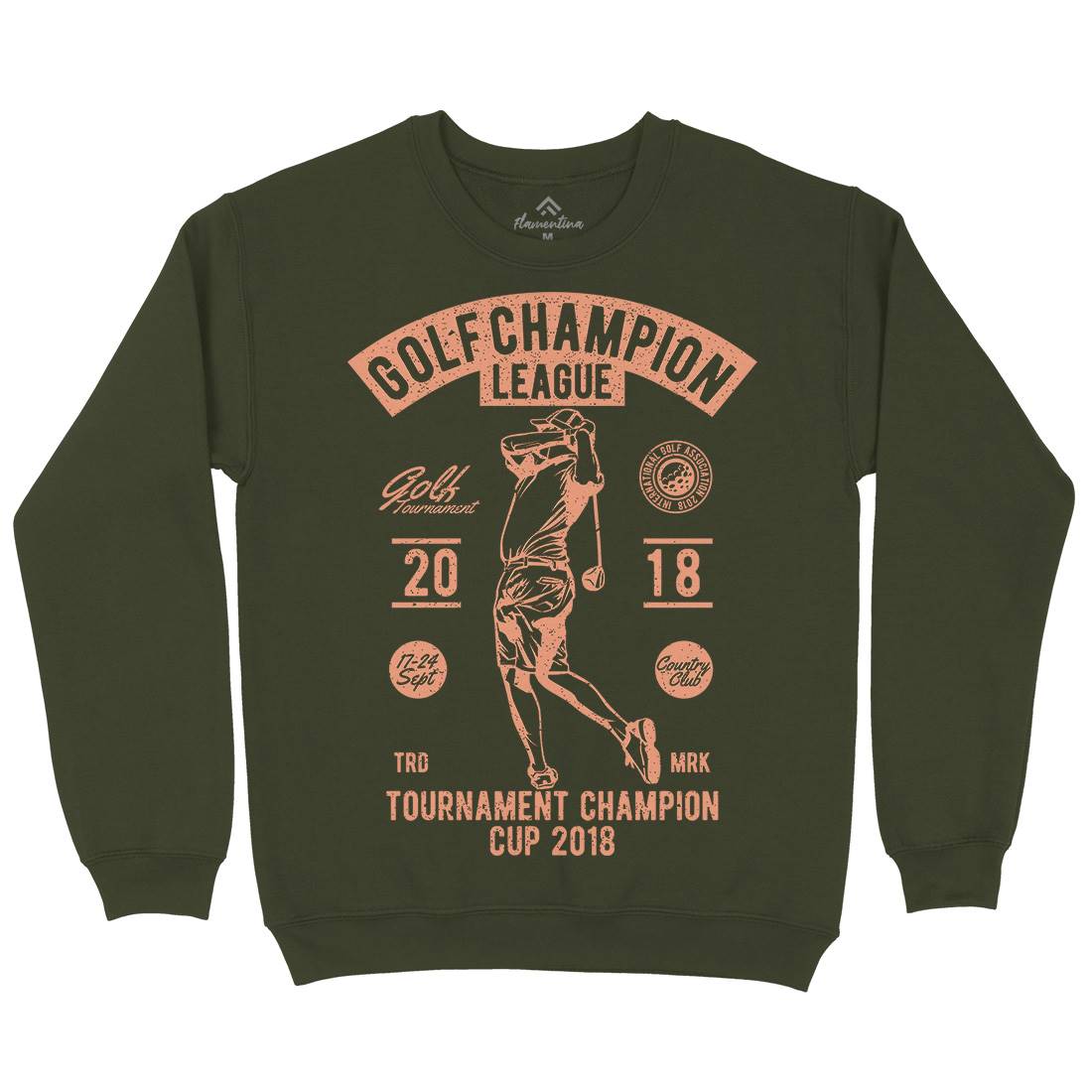 Golf Champion Mens Crew Neck Sweatshirt Sport A676