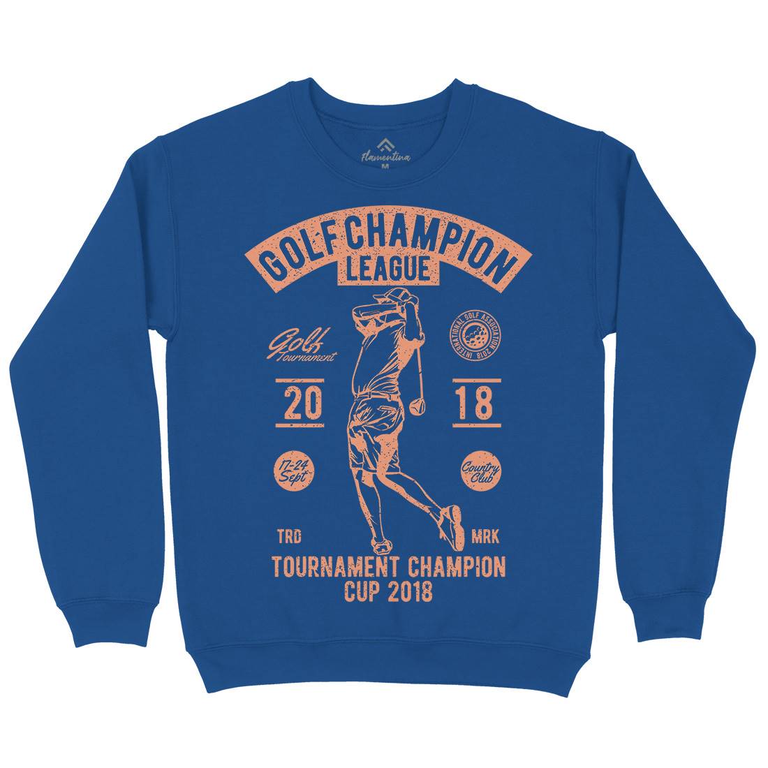 Golf Champion Mens Crew Neck Sweatshirt Sport A676