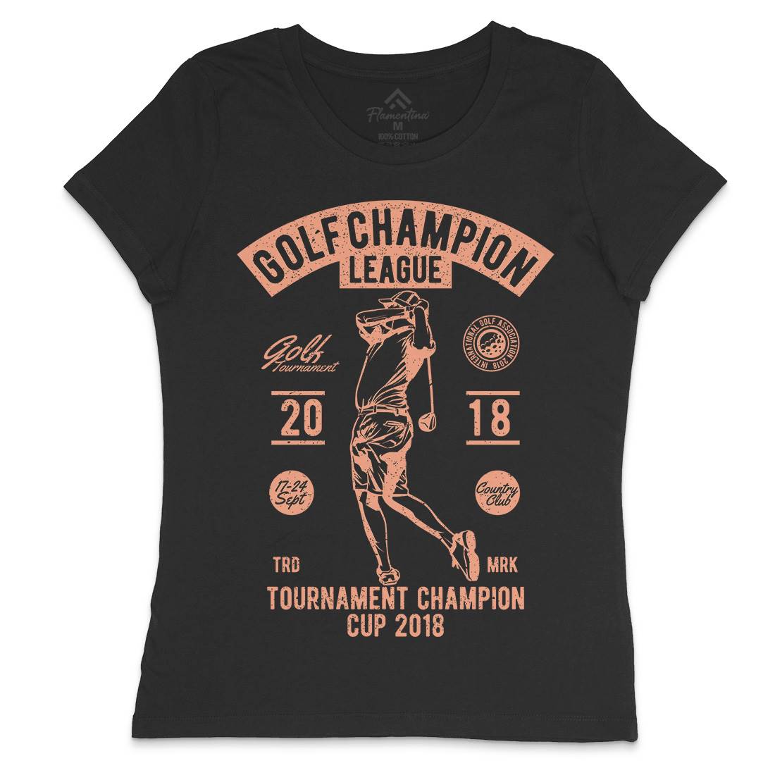 Golf Champion Womens Crew Neck T-Shirt Sport A676