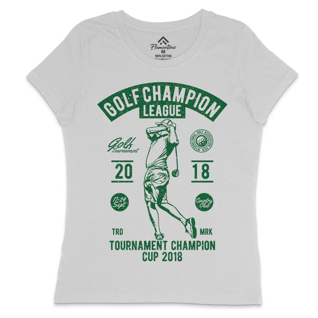 Golf Champion Womens Crew Neck T-Shirt Sport A676
