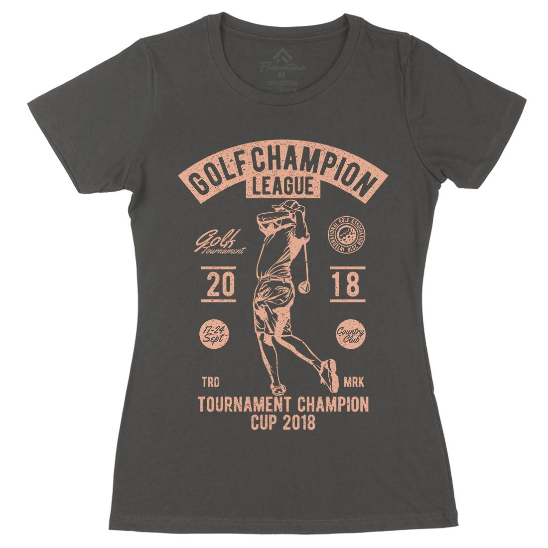 Golf Champion Womens Organic Crew Neck T-Shirt Sport A676