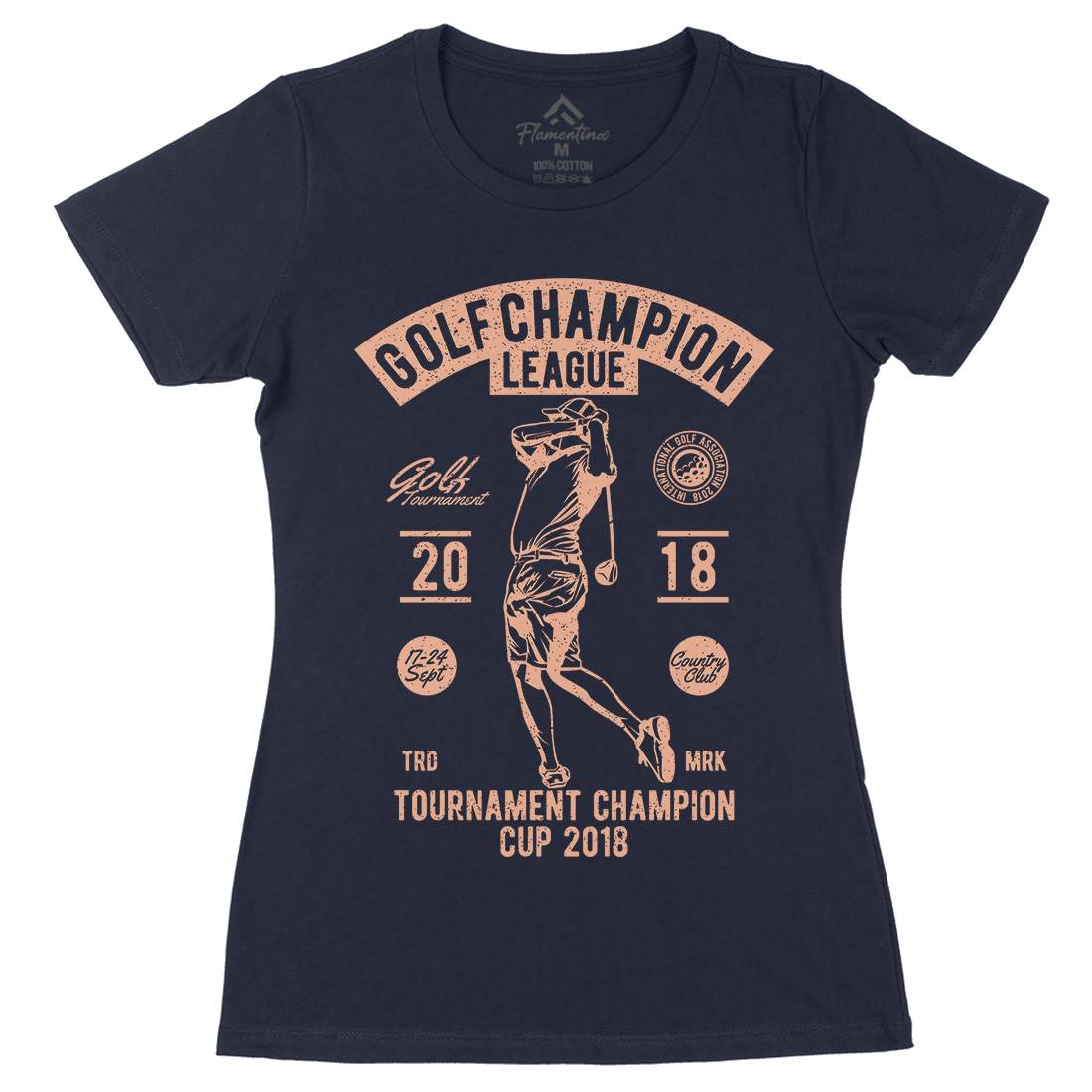 Golf Champion Womens Organic Crew Neck T-Shirt Sport A676