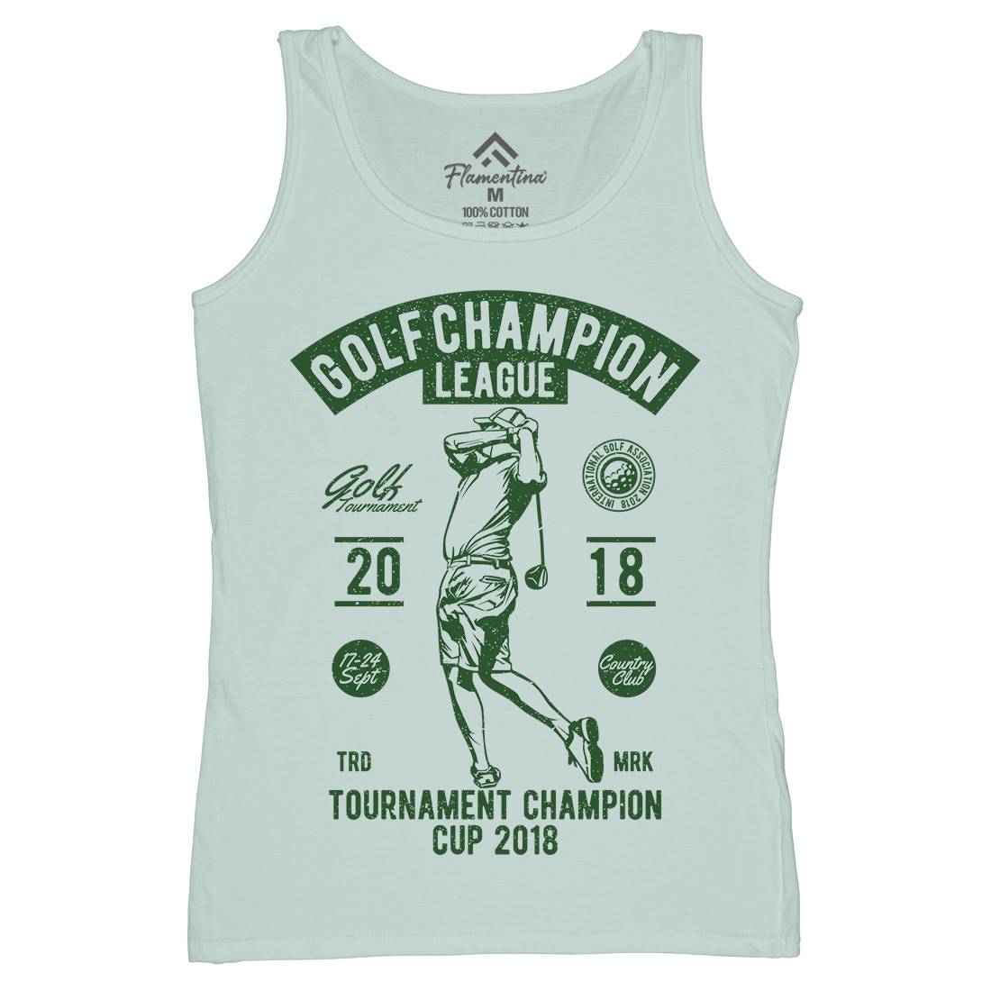 Golf Champion Womens Organic Tank Top Vest Sport A676