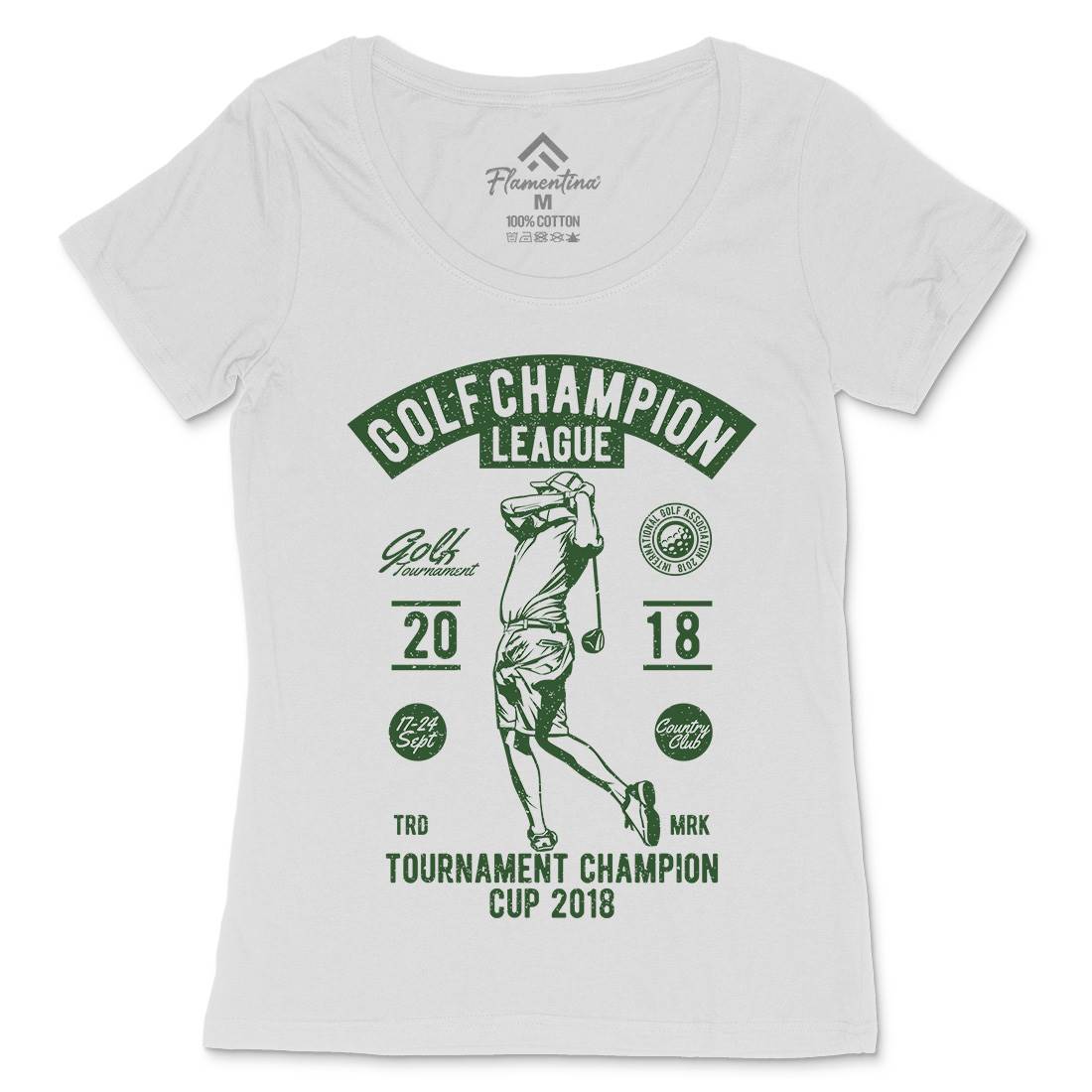 Golf Champion Womens Scoop Neck T-Shirt Sport A676