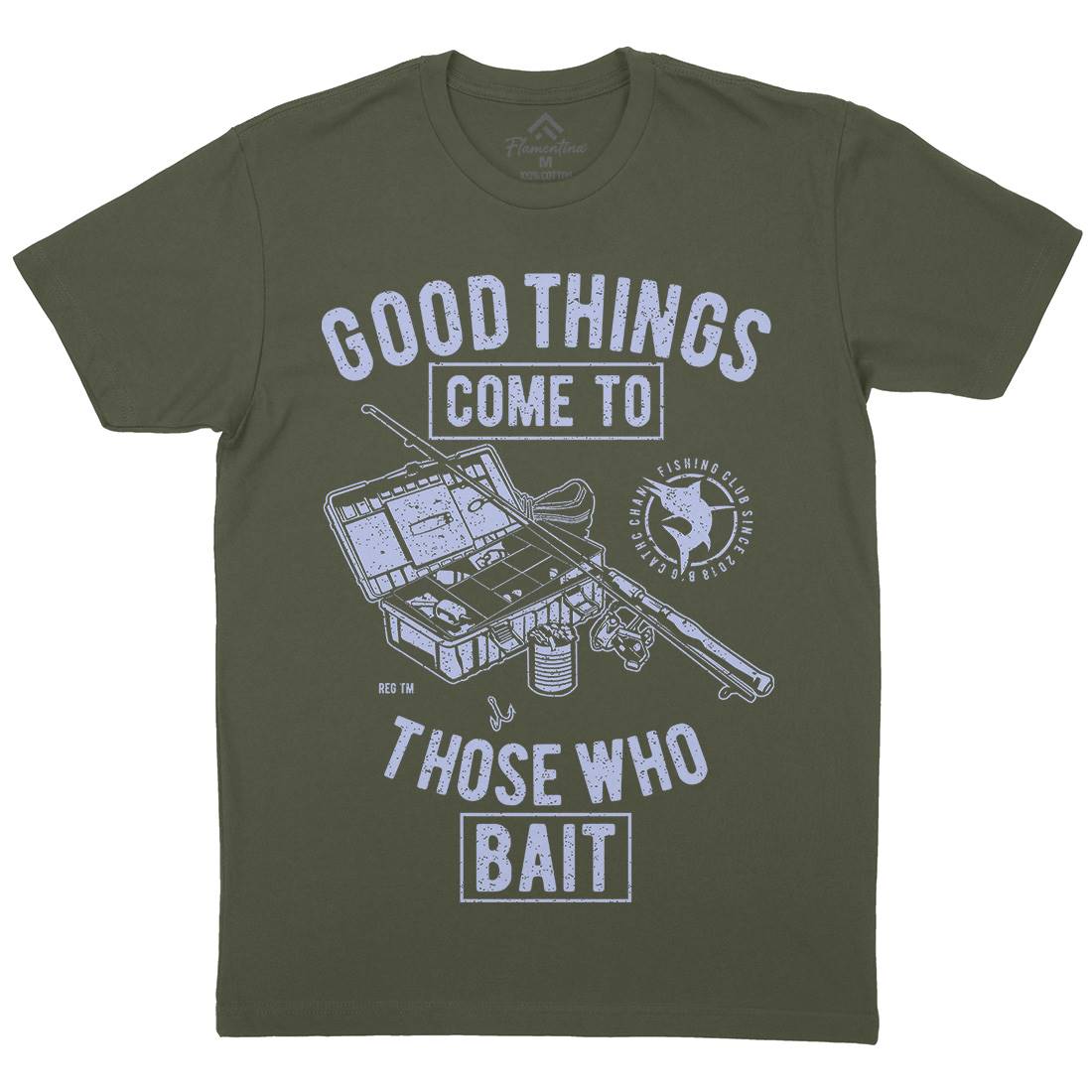 Good Things Mens Crew Neck T-Shirt Fishing A677