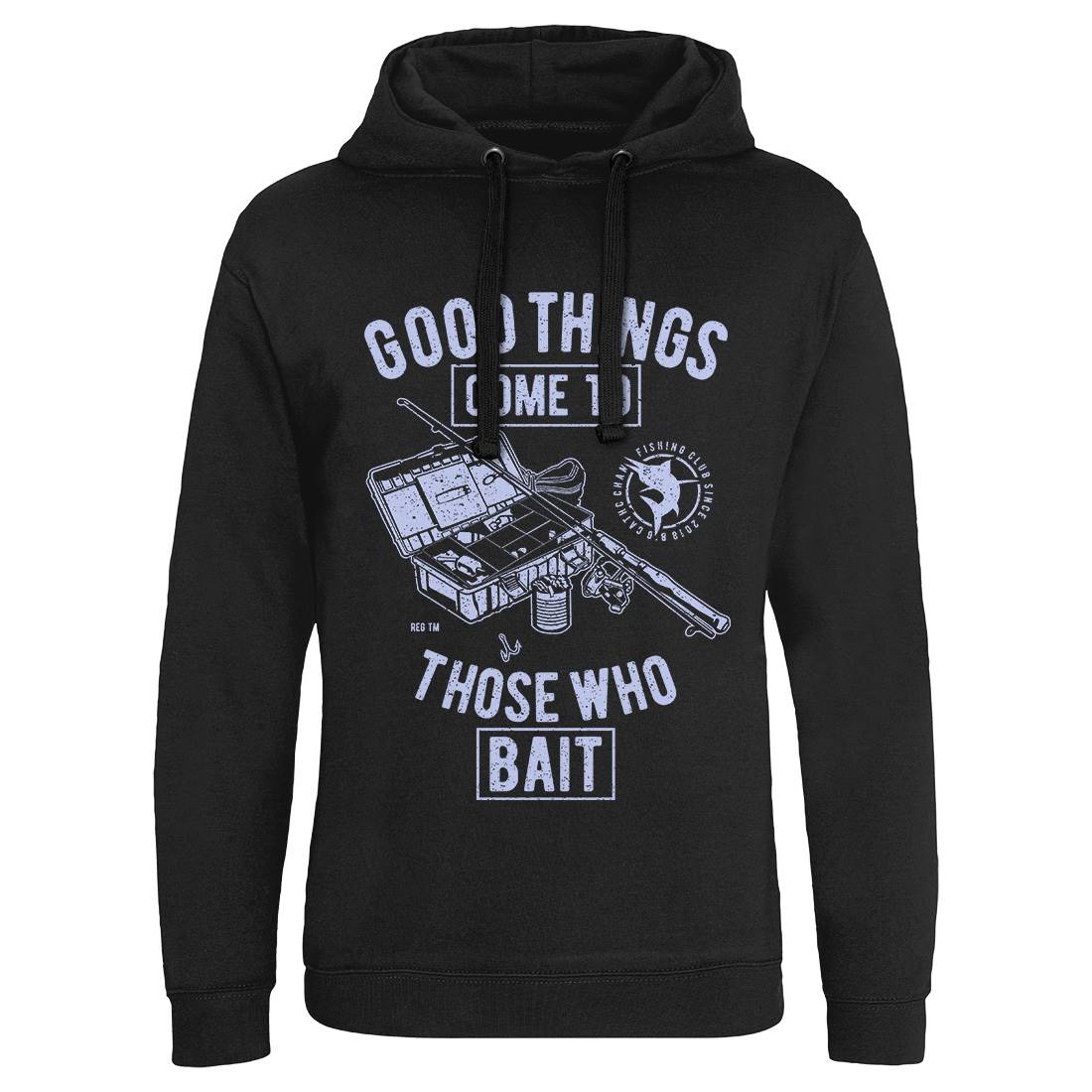 Good Things Mens Hoodie Without Pocket Fishing A677