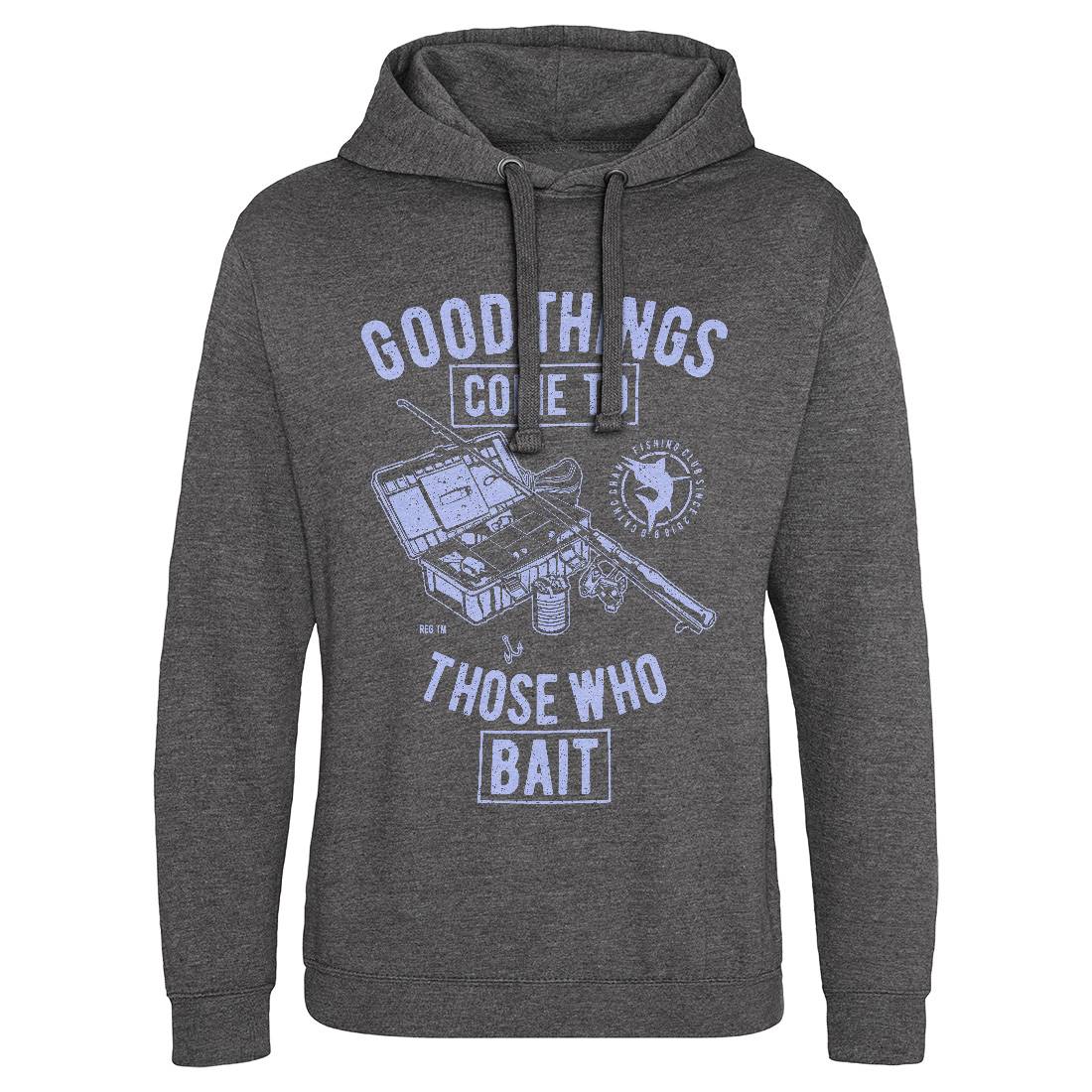 Good Things Mens Hoodie Without Pocket Fishing A677