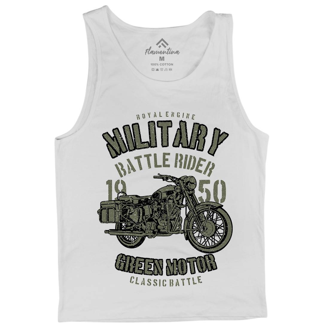 Green Military Ride Mens Tank Top Vest Army A678