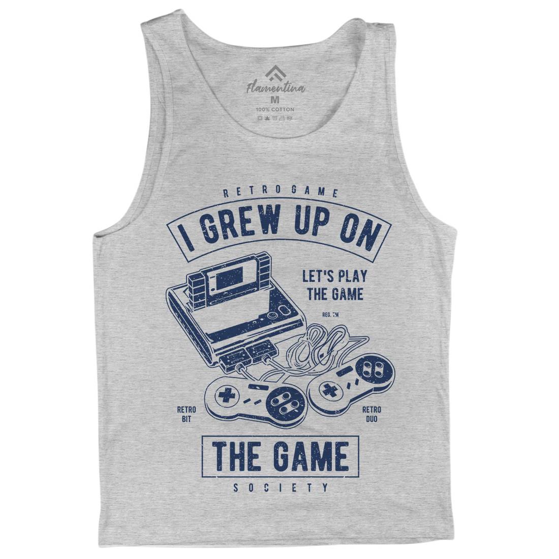 Grew Up On The Game Mens Tank Top Vest Geek A679