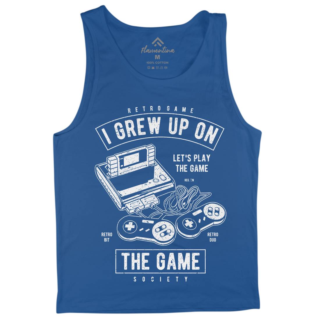 Grew Up On The Game Mens Tank Top Vest Geek A679