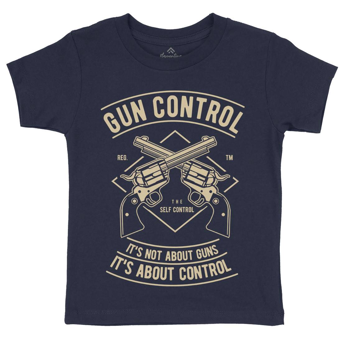 Gun Control Kids Crew Neck T-Shirt American A680