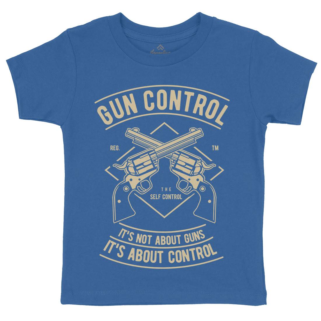 Gun Control Kids Crew Neck T-Shirt American A680