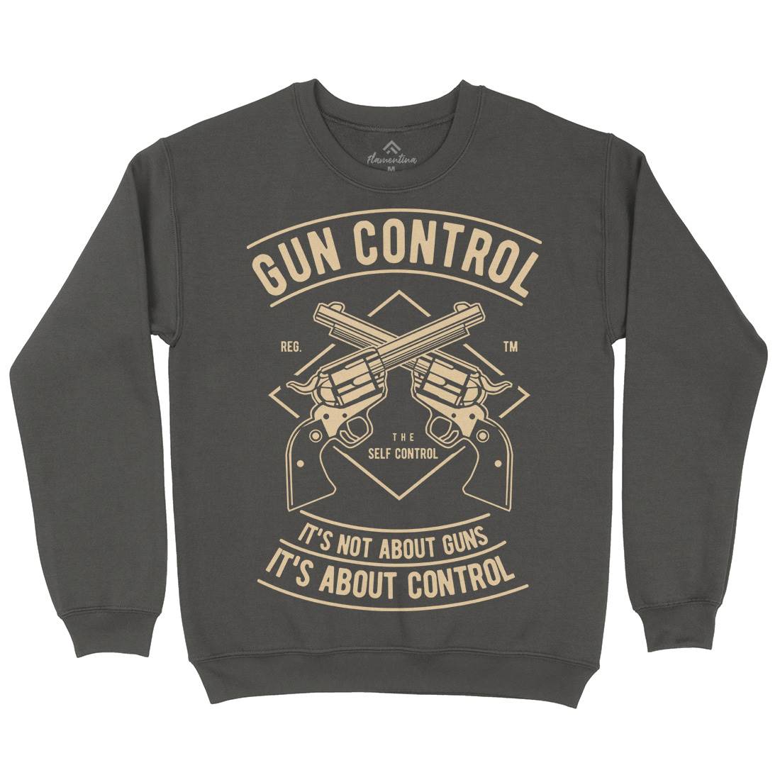 Gun Control Mens Crew Neck Sweatshirt American A680