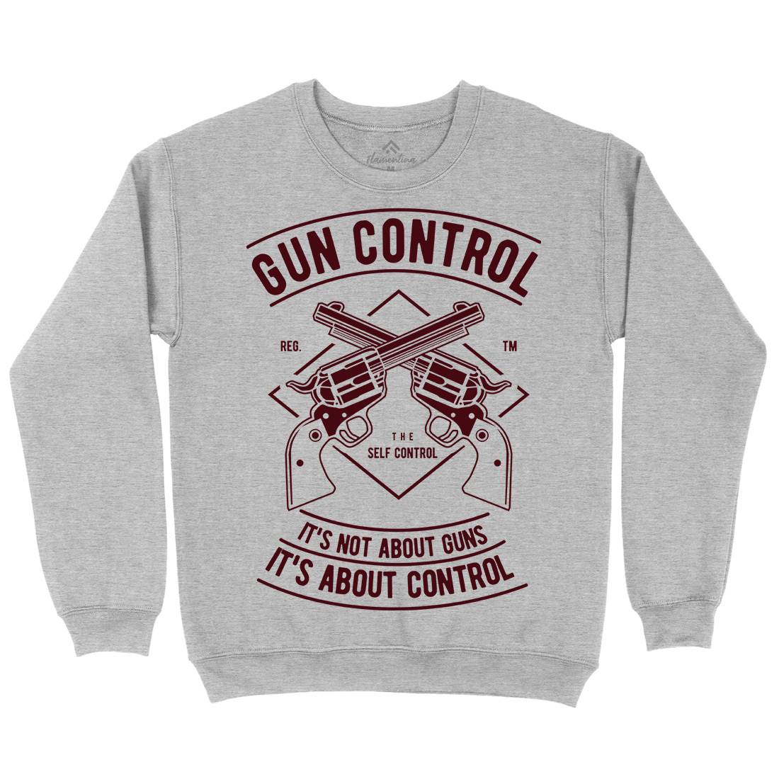 Gun Control Mens Crew Neck Sweatshirt American A680