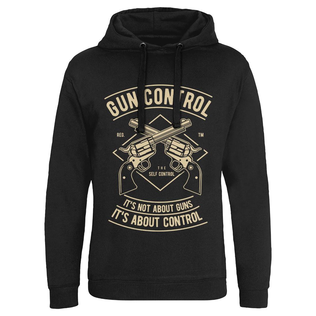 Gun Control Mens Hoodie Without Pocket American A680