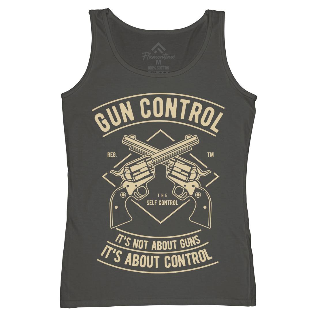 Gun Control Womens Organic Tank Top Vest American A680