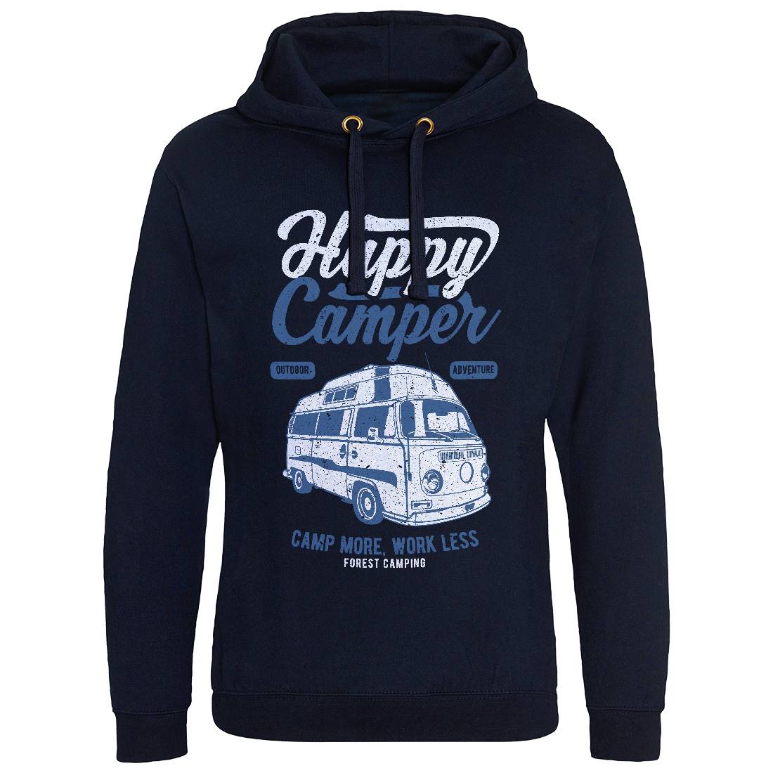 Happy Camper Mens Hoodie Without Pocket Nature A681