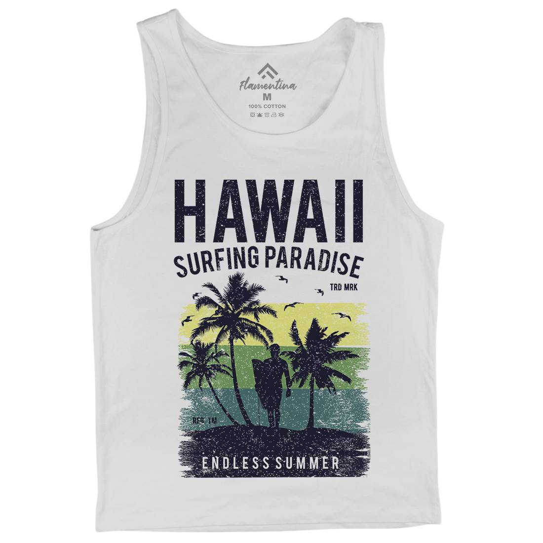 Hawaii Surfing Mens Tank Top Vest Surf A682
