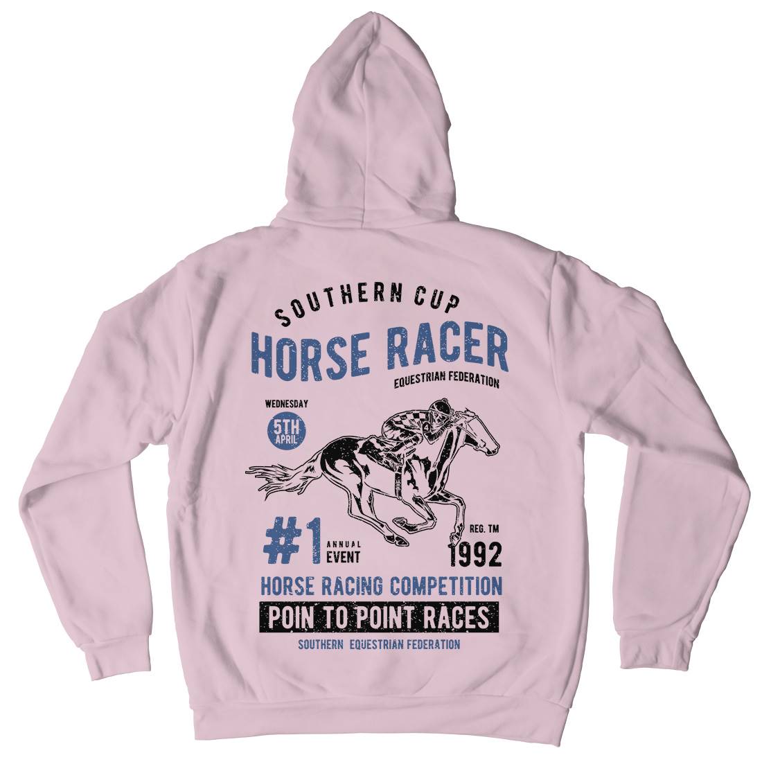 Horse Racer Kids Crew Neck Hoodie Sport A686