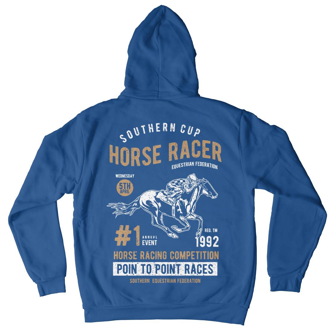 Horse Racer Kids Crew Neck Hoodie Sport A686