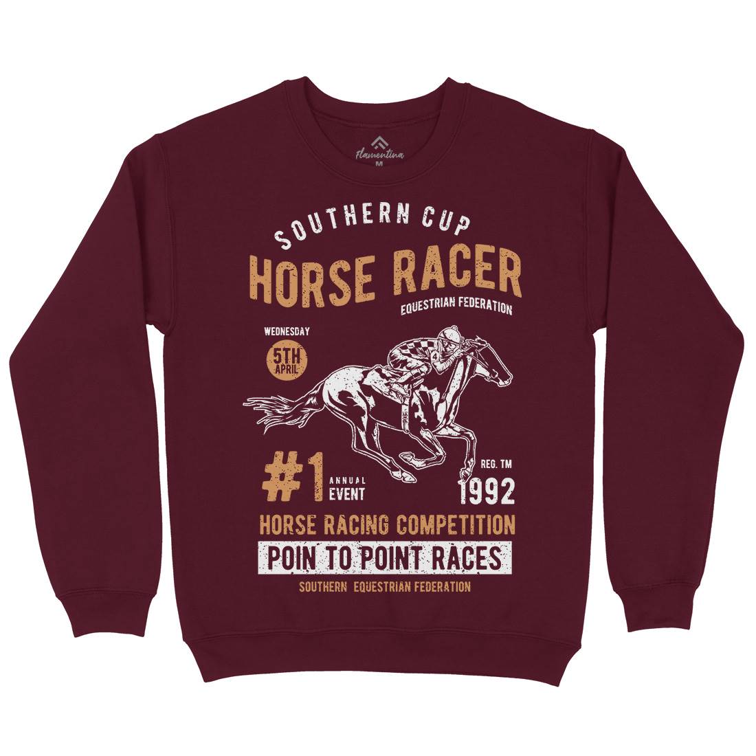 Horse Racer Kids Crew Neck Sweatshirt Sport A686