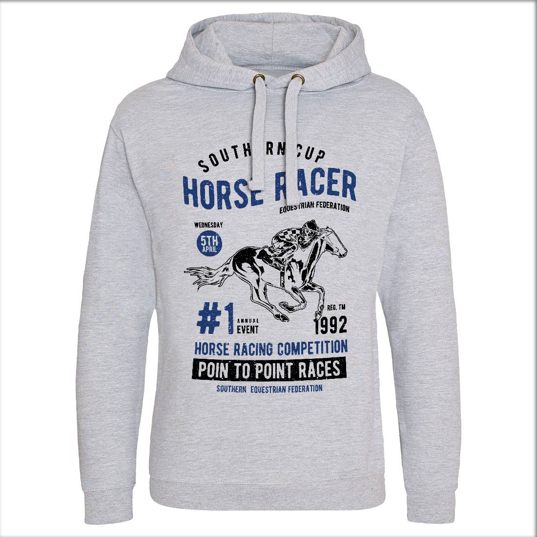 Horse Racer Mens Hoodie Without Pocket Sport A686