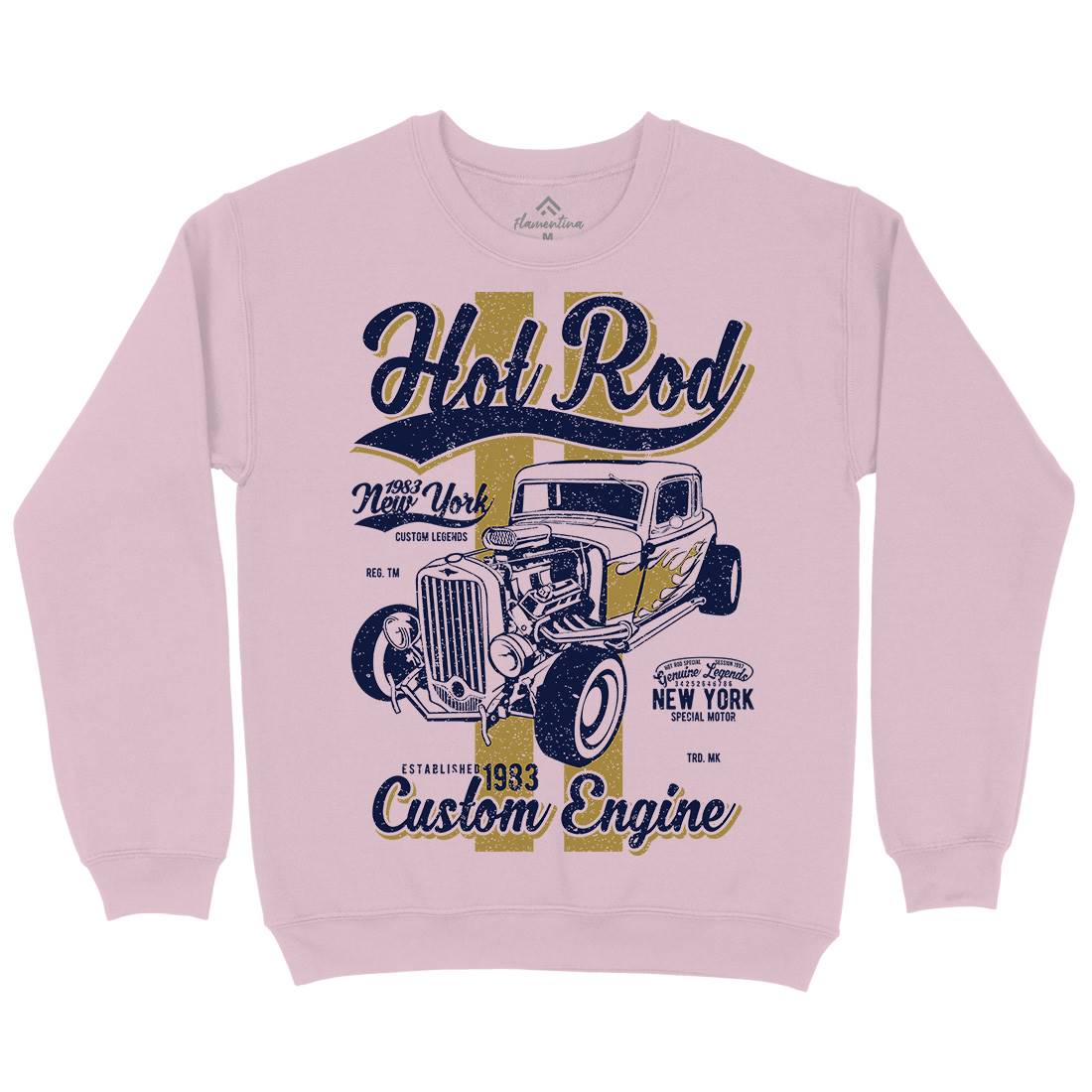 Hot Rod New York Kids Crew Neck Sweatshirt Cars A687