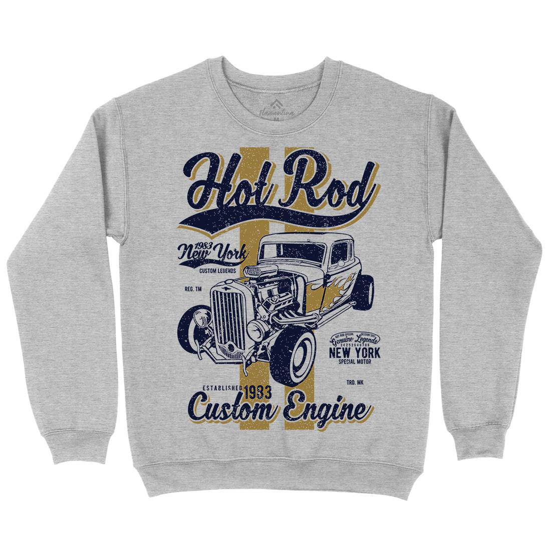 Hot Rod New York Mens Crew Neck Sweatshirt Cars A687