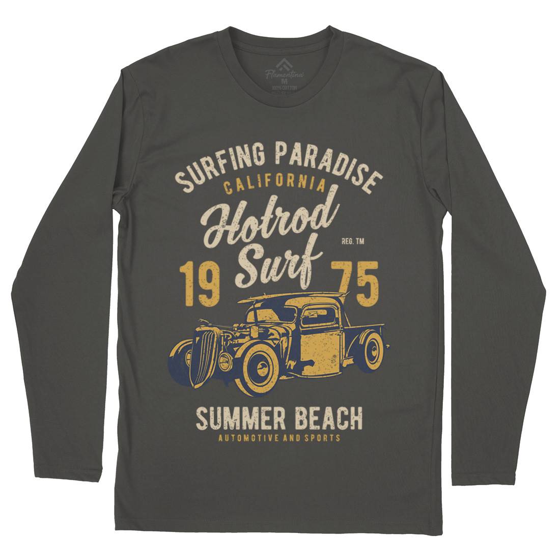 Hotrod Mens Long Sleeve T-Shirt Surf A688