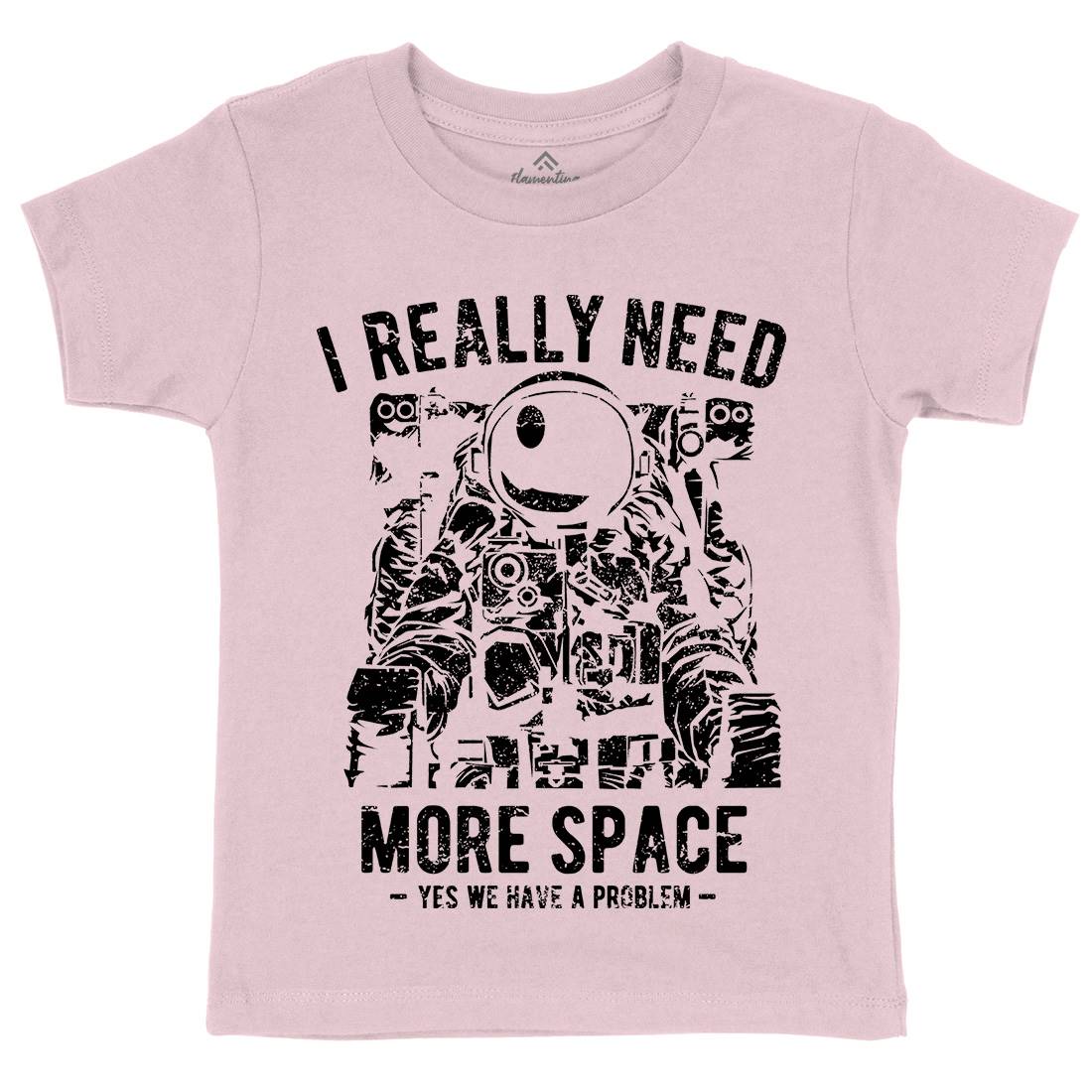 I Really Need More Kids Organic Crew Neck T-Shirt Space A690