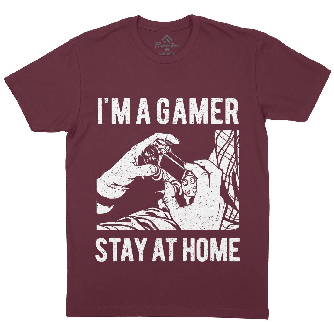 I&#39;M A Gamer Mens Organic Crew Neck T-Shirt Geek A691