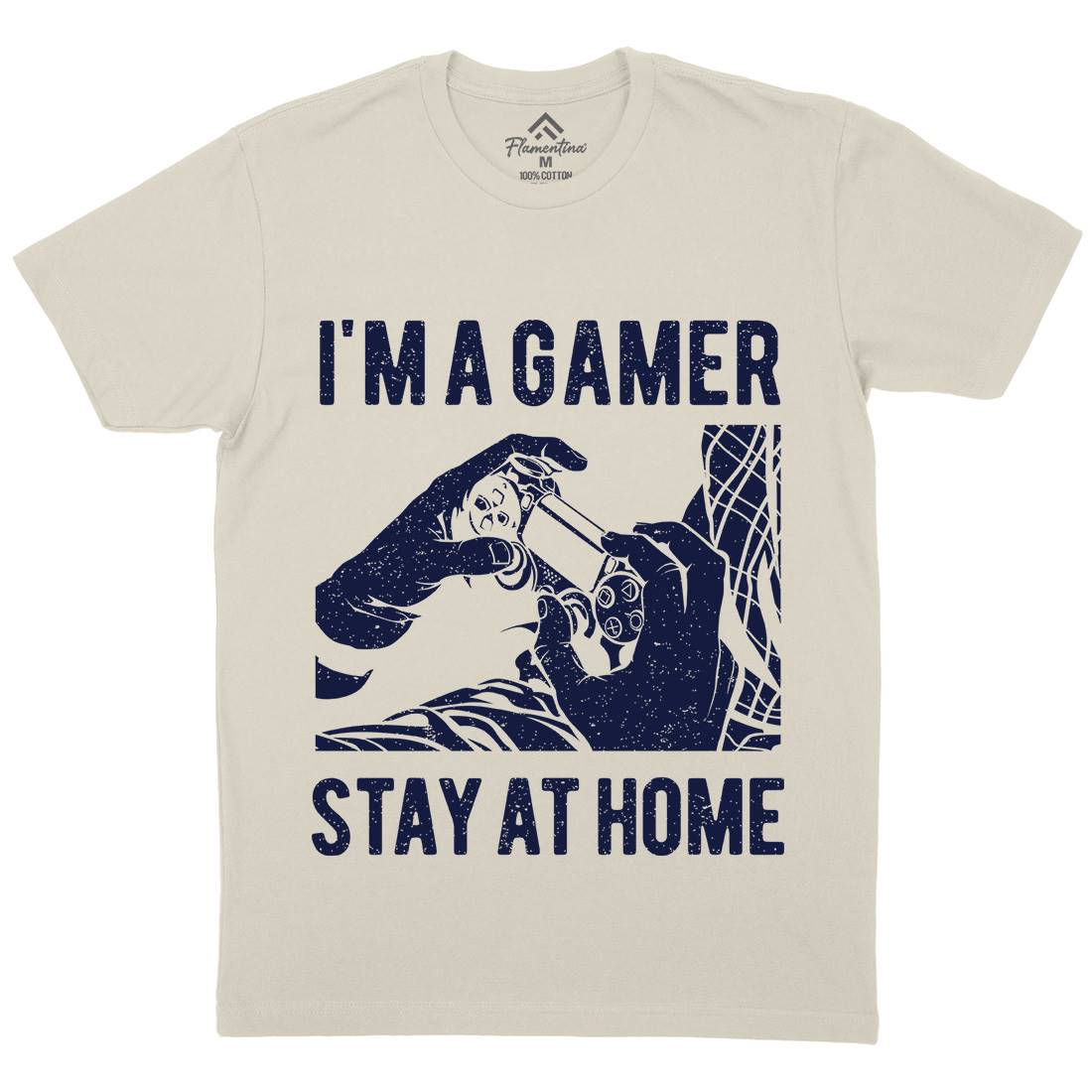 I&#39;M A Gamer Mens Organic Crew Neck T-Shirt Geek A691