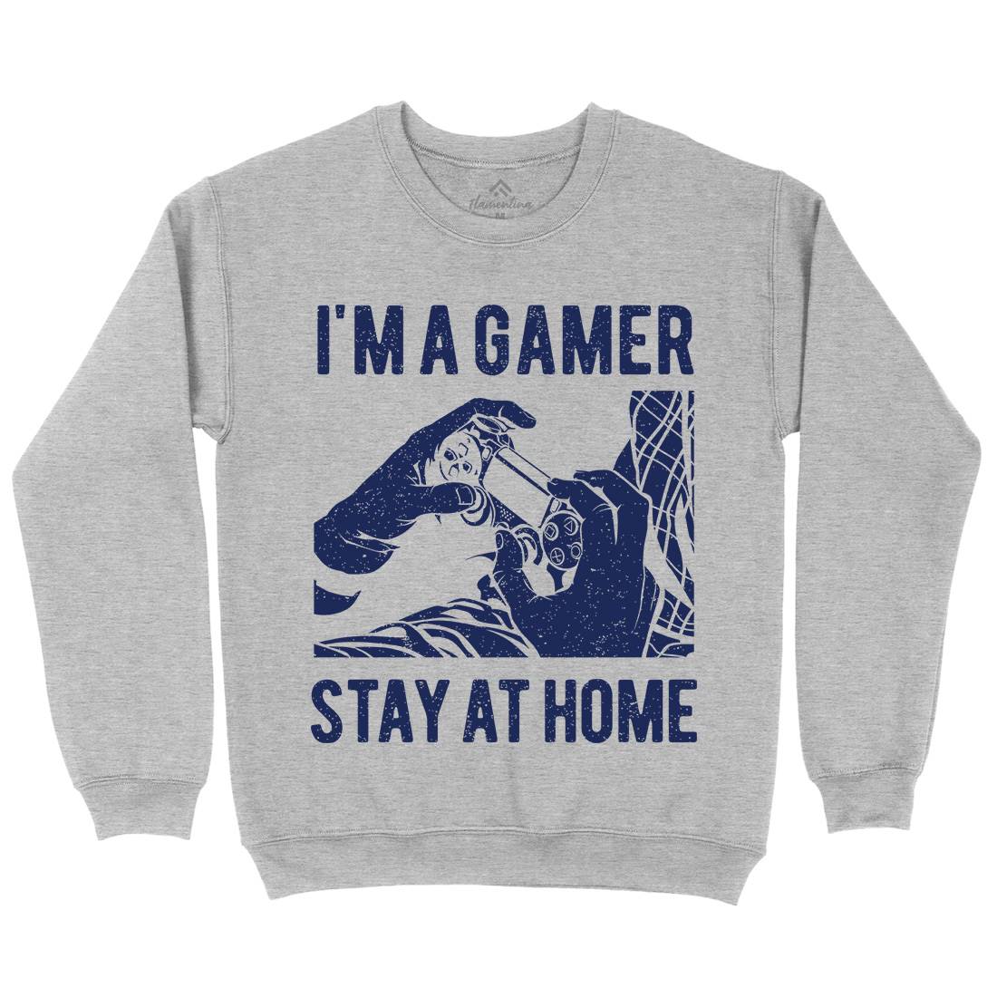 I&#39;M A Gamer Mens Crew Neck Sweatshirt Geek A691