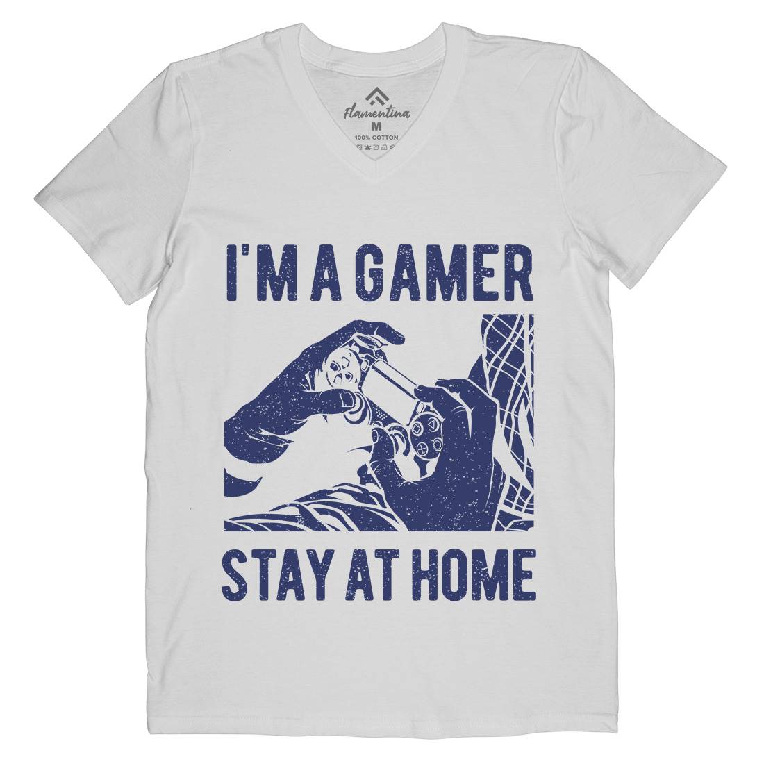 I&#39;M A Gamer Mens V-Neck T-Shirt Geek A691