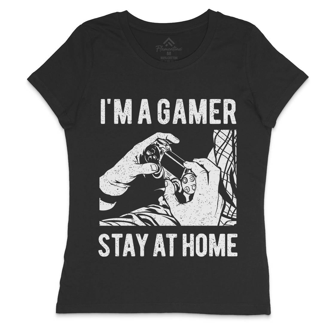 I&#39;M A Gamer Womens Crew Neck T-Shirt Geek A691