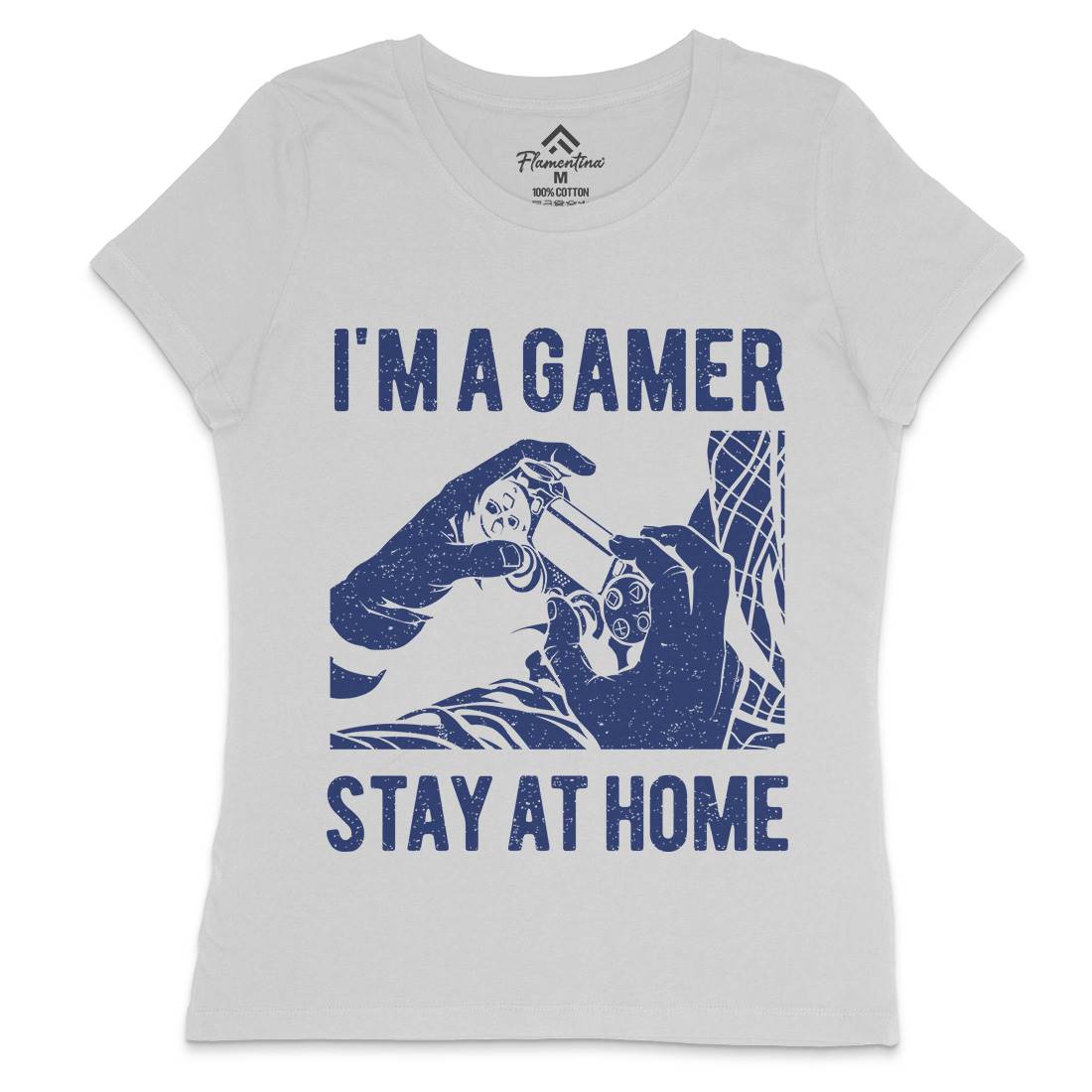 I&#39;M A Gamer Womens Crew Neck T-Shirt Geek A691