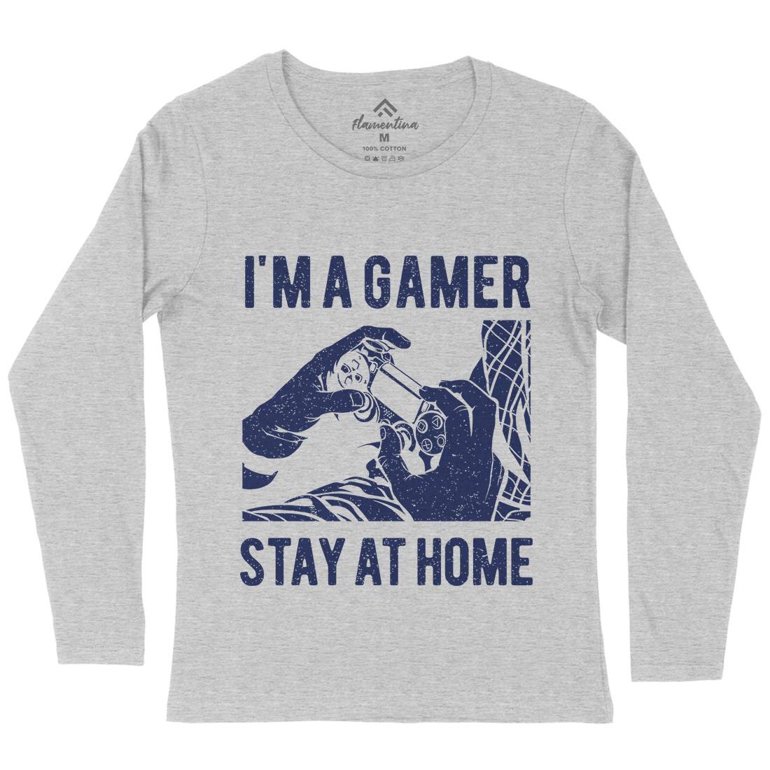 I&#39;M A Gamer Womens Long Sleeve T-Shirt Geek A691